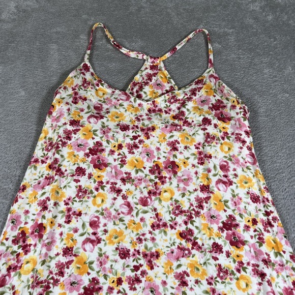 Vermilli Hawaii Dress Womens Small Strappy Sundress Floral Summer Vacation Beach - Picture 2 of 8